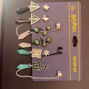 Harry Potter Ear Cuff Set/ Slytherin